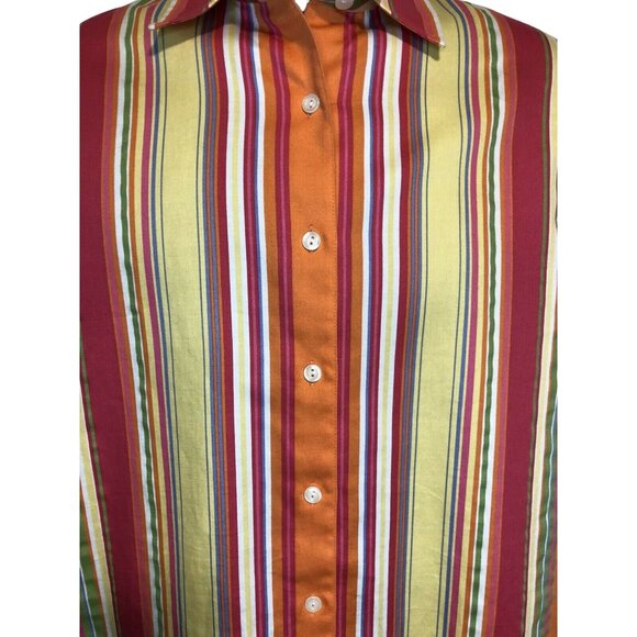 Mark, Fore,Strike Women’s Size Small Striped Long Sleeve Button Up Shirt - Picture 3 of 5